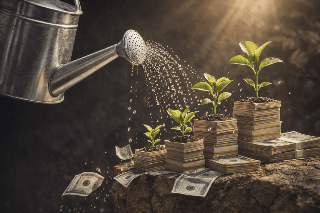 Regando tus ahorros para fortalecer la inversión